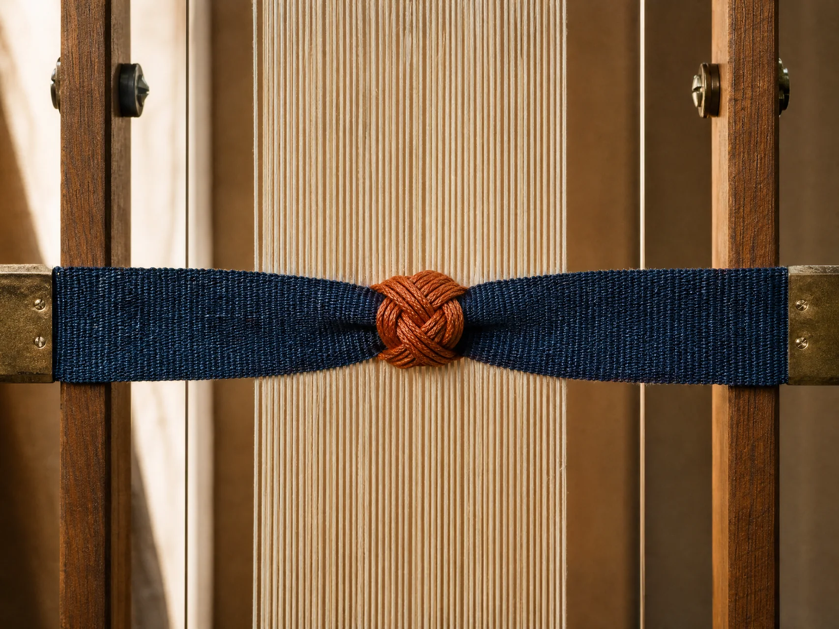 Indigo service knot joining system fibres